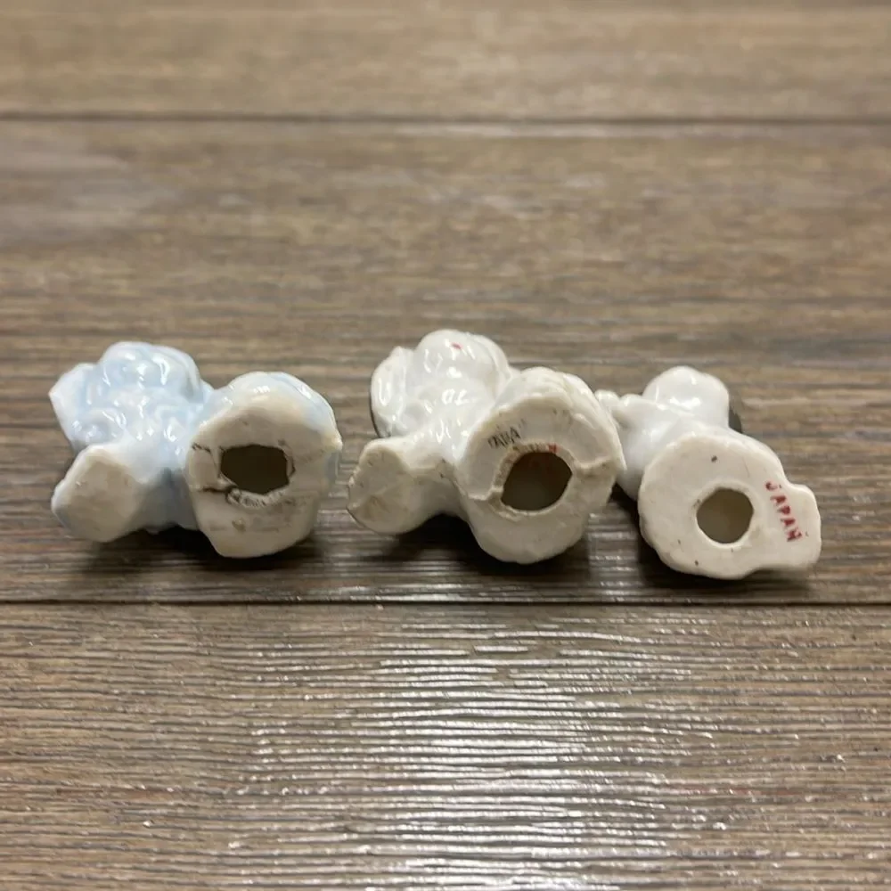 3 Vintage Pekinese Ceramic Figurines, Made in Japan